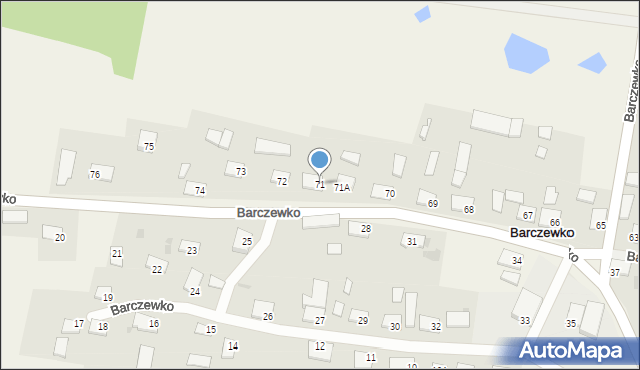 Barczewko, Barczewko, 71, mapa Barczewko