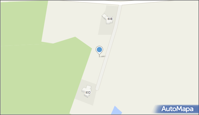 Barczewko, Barczewko, 80c, mapa Barczewko