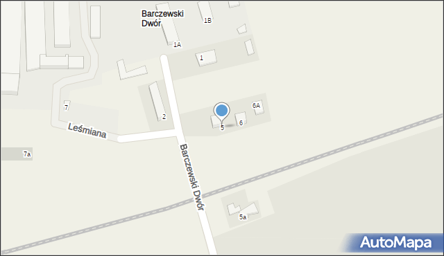 Barczewski Dwór, Barczewski Dwór, 5, mapa Barczewski Dwór