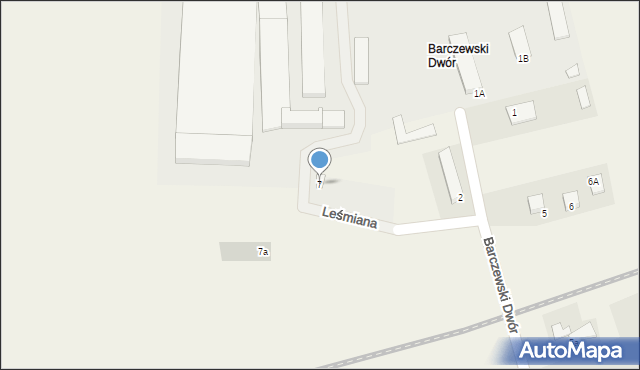 Barczewski Dwór, Barczewski Dwór, 7, mapa Barczewski Dwór