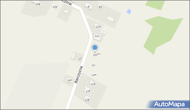 Barczyzna, Barczyzna, 11J, mapa Barczyzna