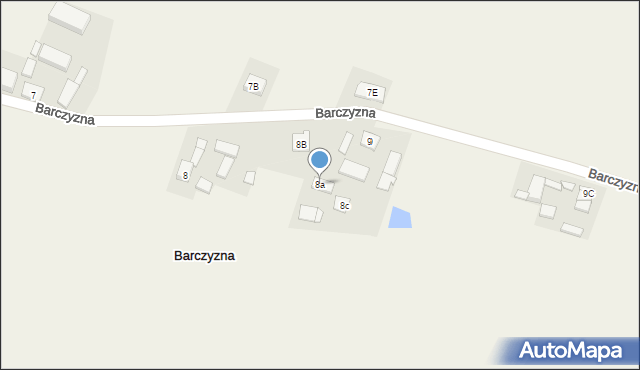 Barczyzna, Barczyzna, 8a, mapa Barczyzna