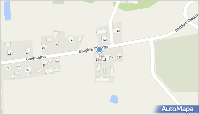 Bargłów Dworny, Bargłów Dworny, 13b, mapa Bargłów Dworny