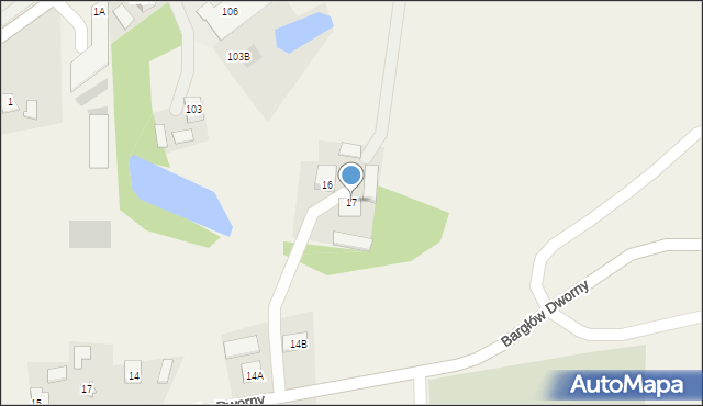 Bargłów Dworny, Bargłów Dworny, 17, mapa Bargłów Dworny