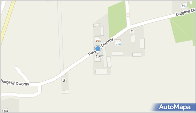 Bargłów Dworny, Bargłów Dworny, 21A, mapa Bargłów Dworny