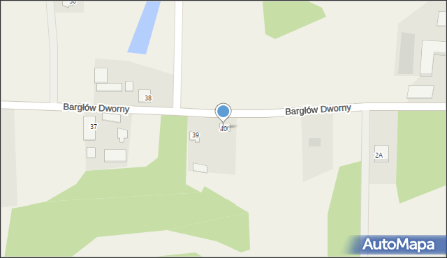 Bargłów Dworny, Bargłów Dworny, 40, mapa Bargłów Dworny