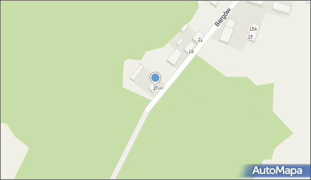Bargów, Bargów, 17/2, mapa Bargów