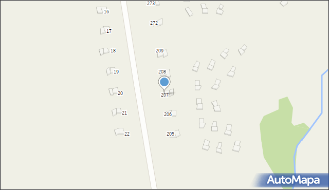 Barkocin, Barkocin, 207, mapa Barkocin