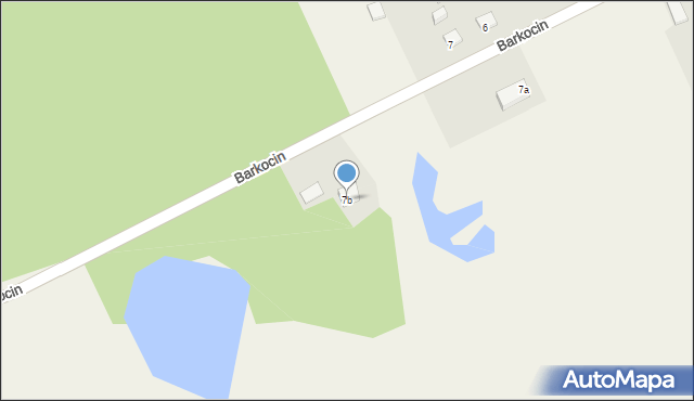 Barkocin, Barkocin, 7b, mapa Barkocin