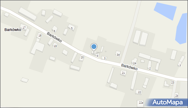 Barkówko, Barkówko, 4A, mapa Barkówko