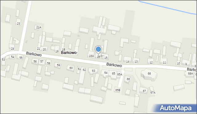 Barkowo, Barkowo, 16, mapa Barkowo