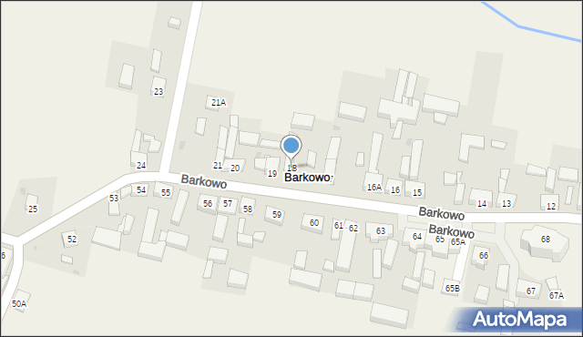 Barkowo, Barkowo, 18, mapa Barkowo