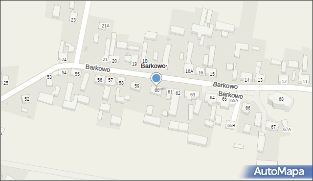 Barkowo, Barkowo, 60, mapa Barkowo