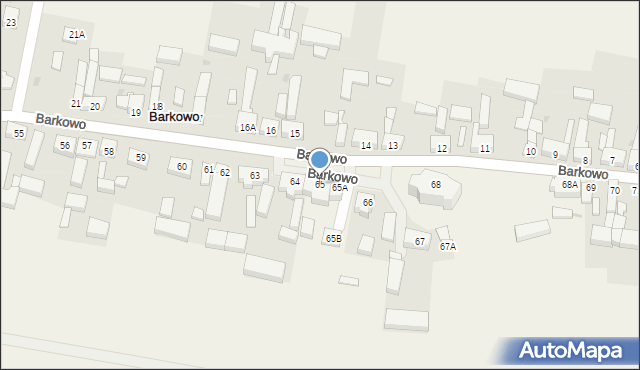 Barkowo, Barkowo, 65, mapa Barkowo
