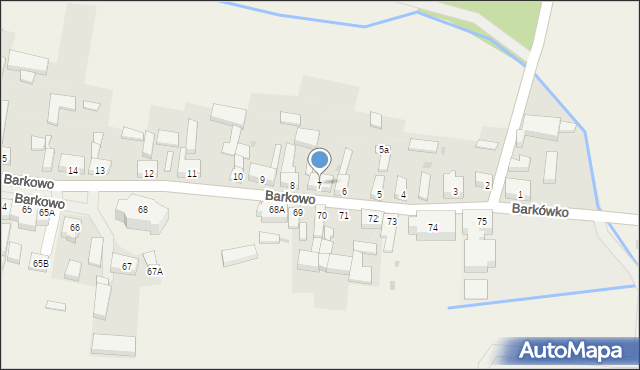 Barkowo, Barkowo, 7, mapa Barkowo