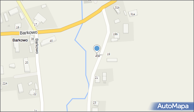 Barkowo, Barkowo, 40a, mapa Barkowo