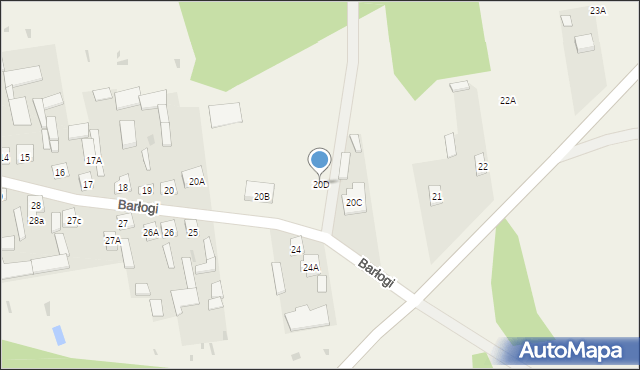 Barłogi, Barłogi, 20D, mapa Barłogi
