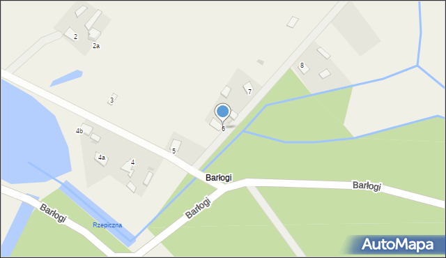 Barłogi, Barłogi, 6, mapa Barłogi