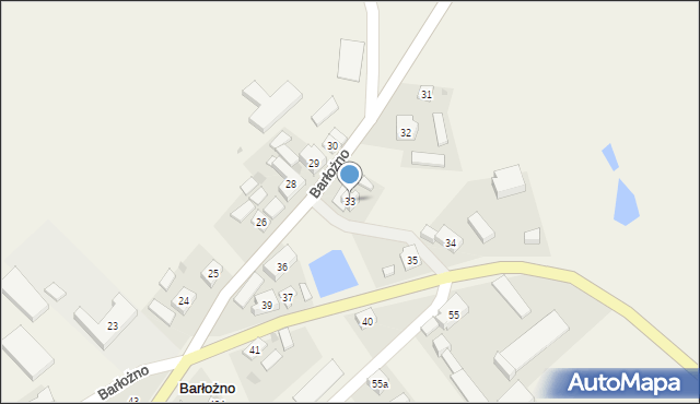 Barłożno, Barłożno, 33, mapa Barłożno