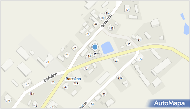 Barłożno, Barłożno, 37, mapa Barłożno