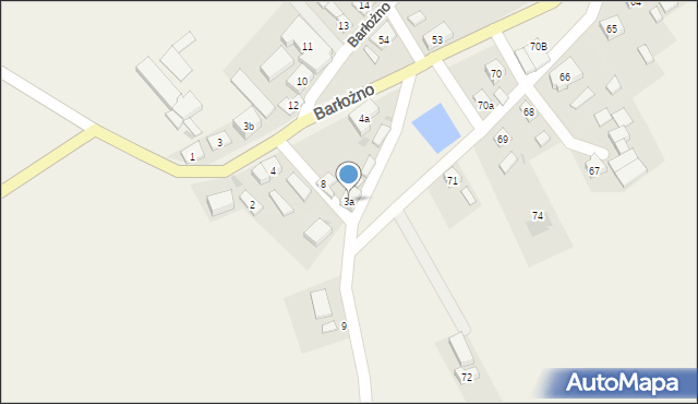 Barłożno, Barłożno, 3a, mapa Barłożno