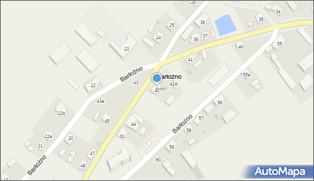 Barłożno, Barłożno, 42, mapa Barłożno
