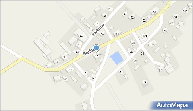 Barłożno, Barłożno, 4a, mapa Barłożno