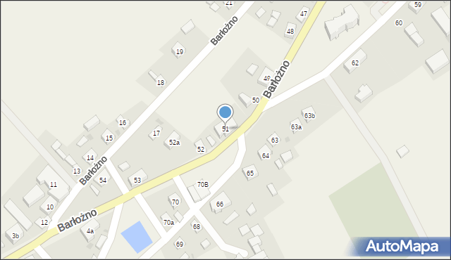 Barłożno, Barłożno, 51, mapa Barłożno