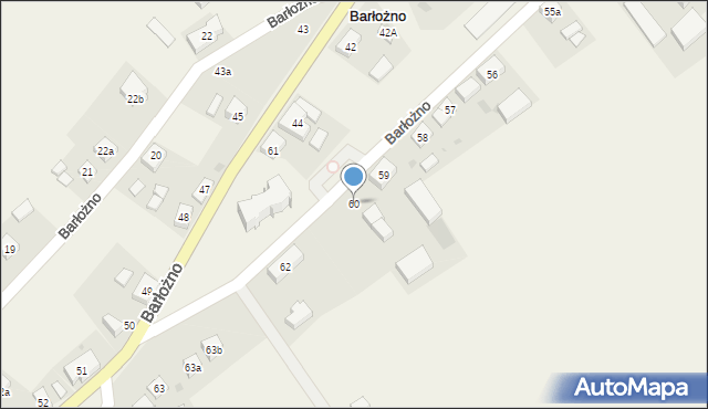 Barłożno, Barłożno, 60, mapa Barłożno