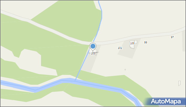 Barnimie, Barnimie, 103, mapa Barnimie