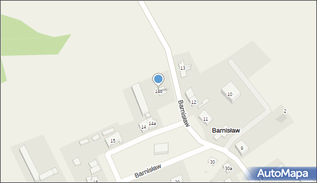 Barnisław, Barnisław, 14b, mapa Barnisław