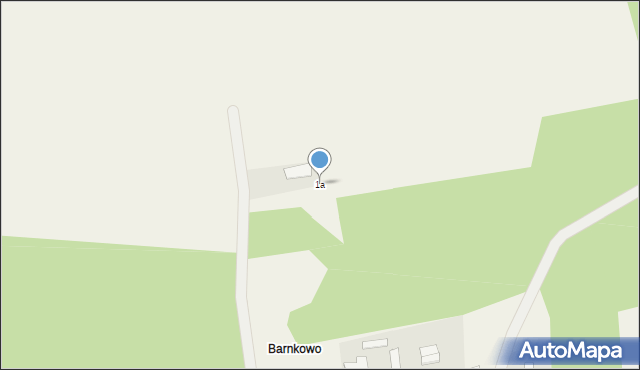 Barnkowo, Barnkowo, 1a, mapa Barnkowo