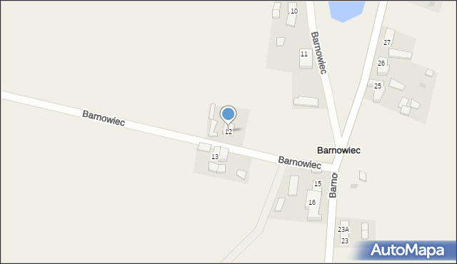 Barnowiec, Barnowiec, 12, mapa Barnowiec