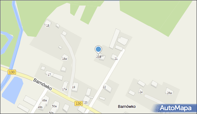 Barnówko, Barnówko, 21B, mapa Barnówko