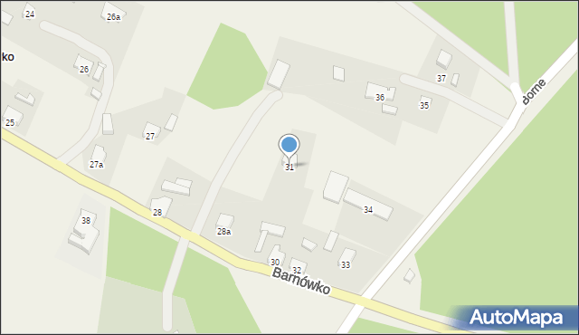 Barnówko, Barnówko, 31, mapa Barnówko