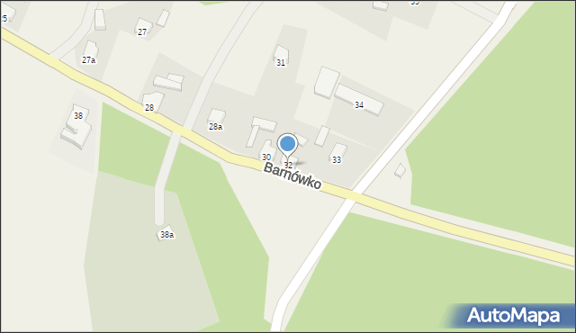 Barnówko, Barnówko, 32, mapa Barnówko