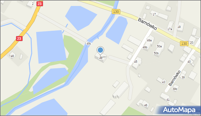 Barnówko, Barnówko, 49, mapa Barnówko
