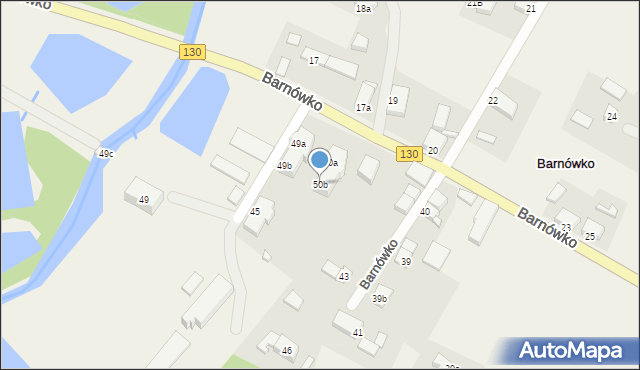 Barnówko, Barnówko, 50b, mapa Barnówko