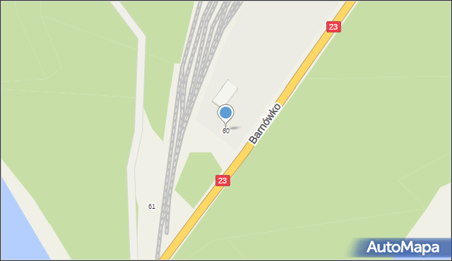 Barnówko, Barnówko, 60, mapa Barnówko