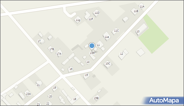 Barszczewo, Barszczewo, 13A, mapa Barszczewo