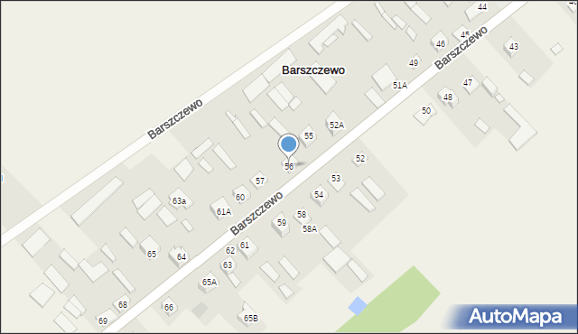 Barszczewo, Barszczewo, 56, mapa Barszczewo