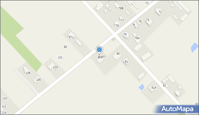 Barszczewo, Barszczewo, 80A, mapa Barszczewo