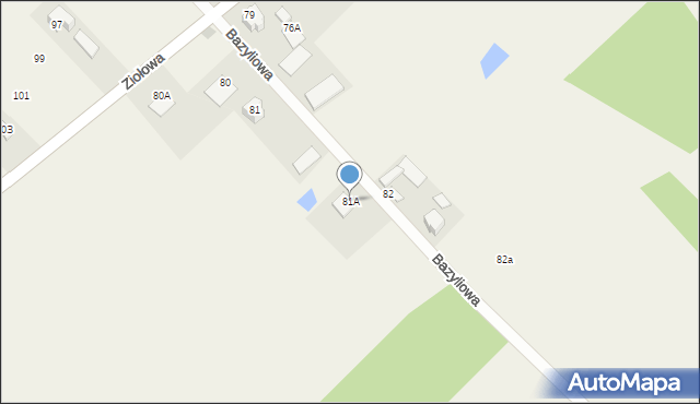 Barszczewo, Bazyliowa, 6, mapa Barszczewo