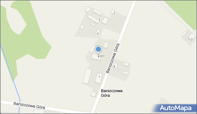 Barszczowa Góra, Barszczowa Góra, 5, mapa Barszczowa Góra