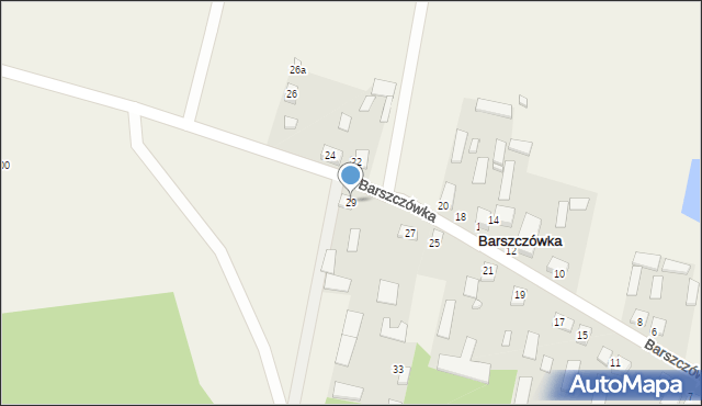 Barszczówka, Barszczówka, 29, mapa Barszczówka