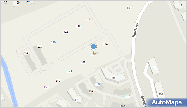 Bartąg, Bartąska, 140, mapa Bartąg