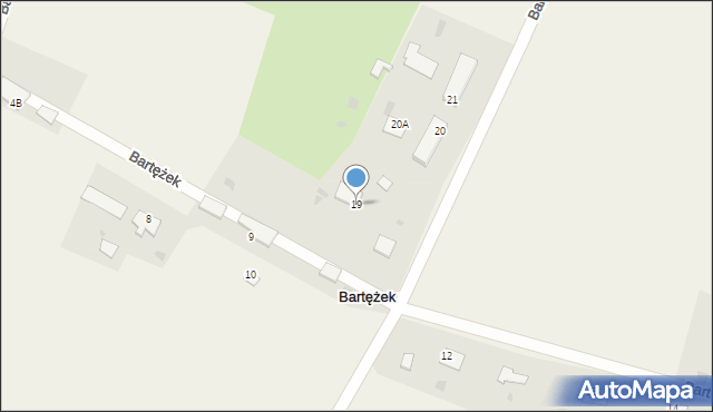 Bartężek, Bartężek, 19, mapa Bartężek