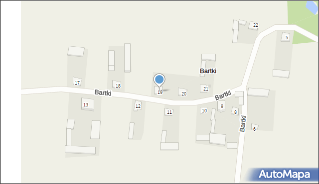 Bartki, Bartki, 19, mapa Bartki