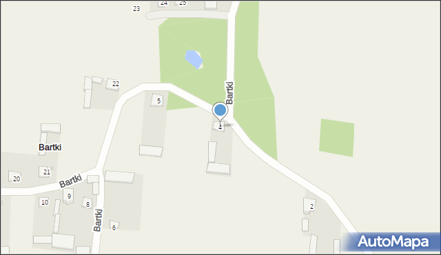 Bartki, Bartki, 4, mapa Bartki