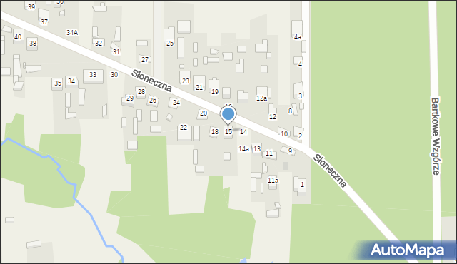 Bartków, Bartków, 15, mapa Bartków